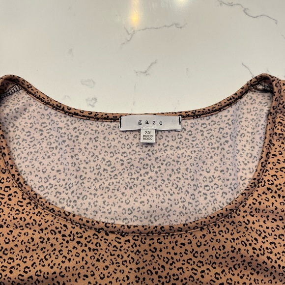 Gaze Leopard Print Bodysuit - Picture 4 of 4